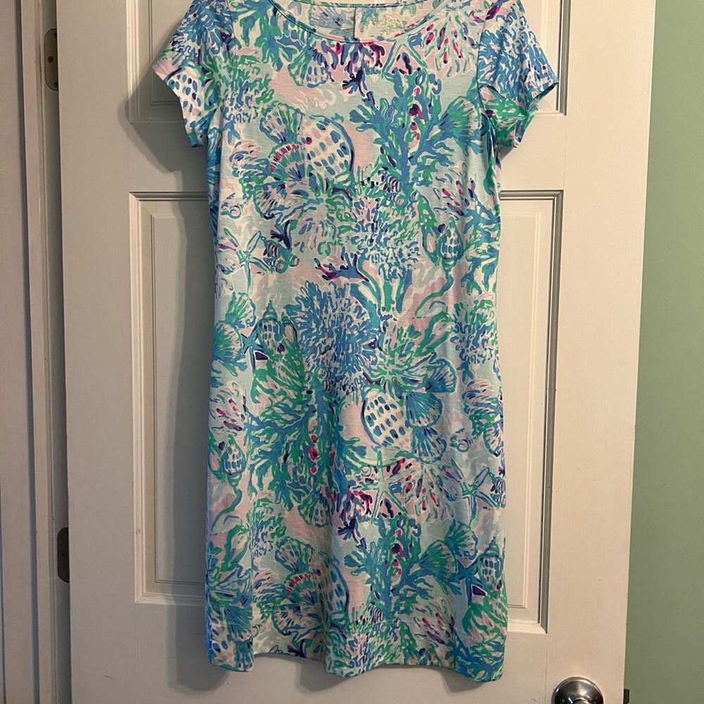 Lilly Pulitzer Blue and Green Swim Cover-Up